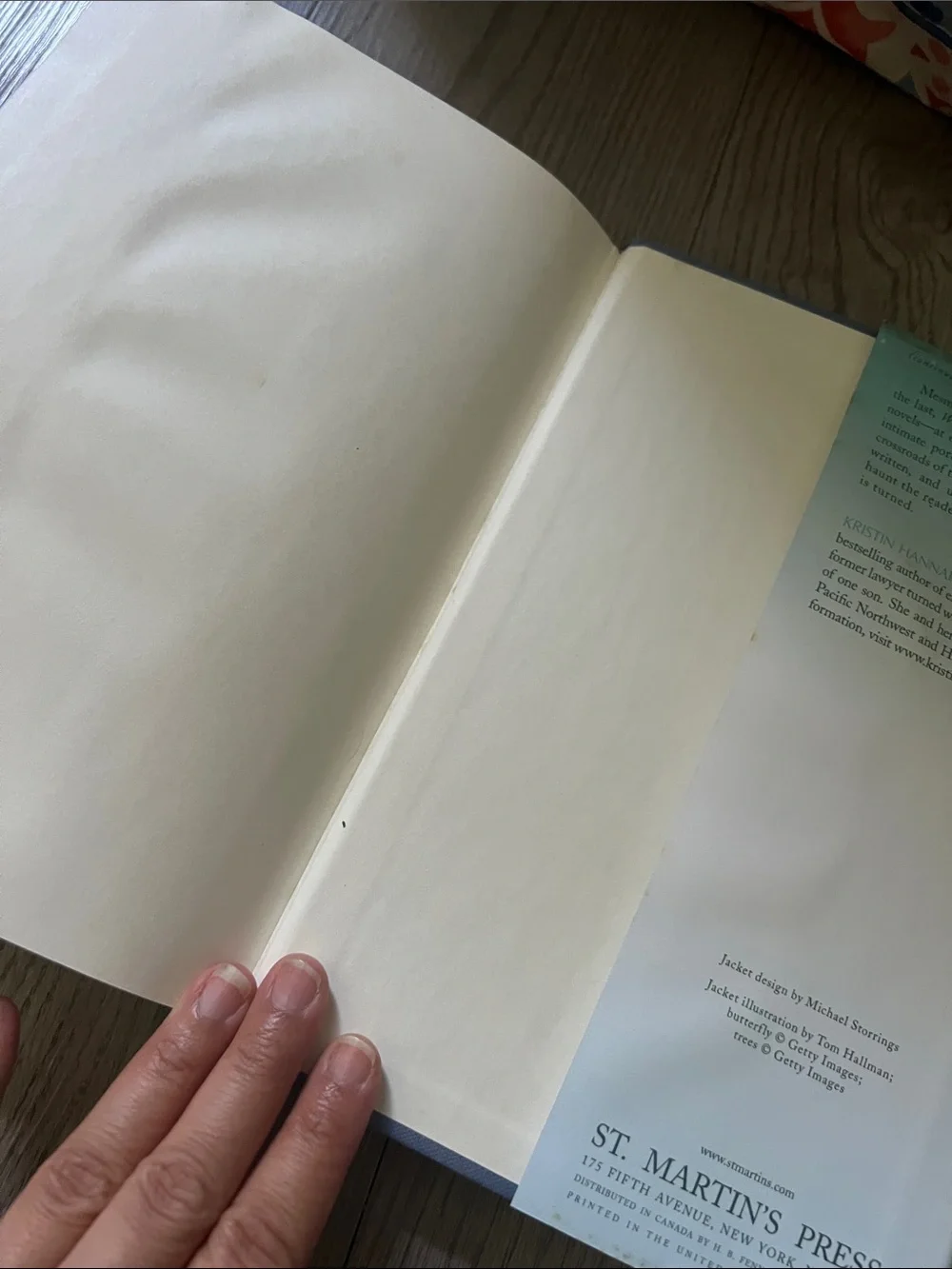 Winter Garden by Kristin Hannah - Soft Teal & Cream Hardcover